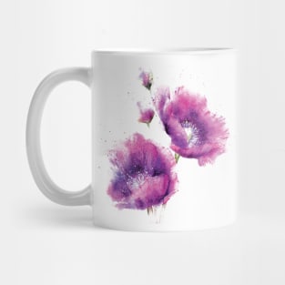 Watercolor purple flower Mug